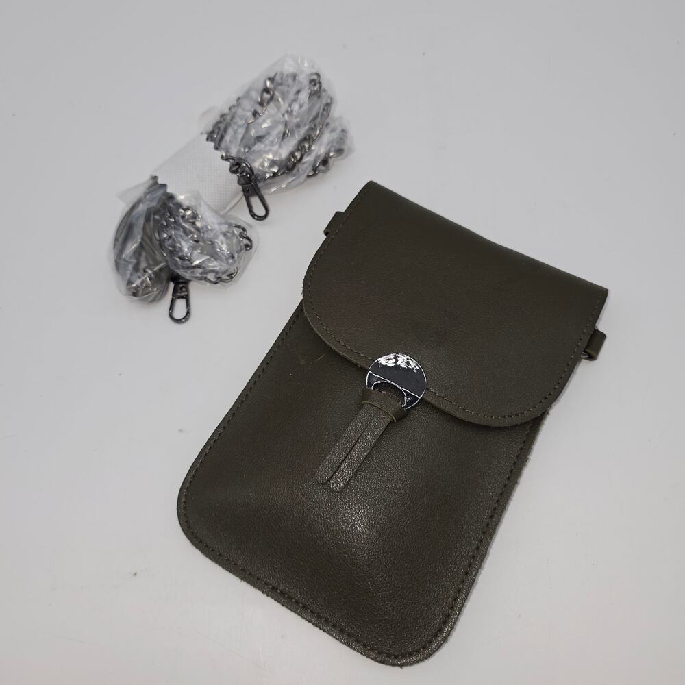 SAVE THE GIRLS COLORADO SAGE GREEN CELLPHONE CROSSBODY TOUCHSCREEN PURSE NWT